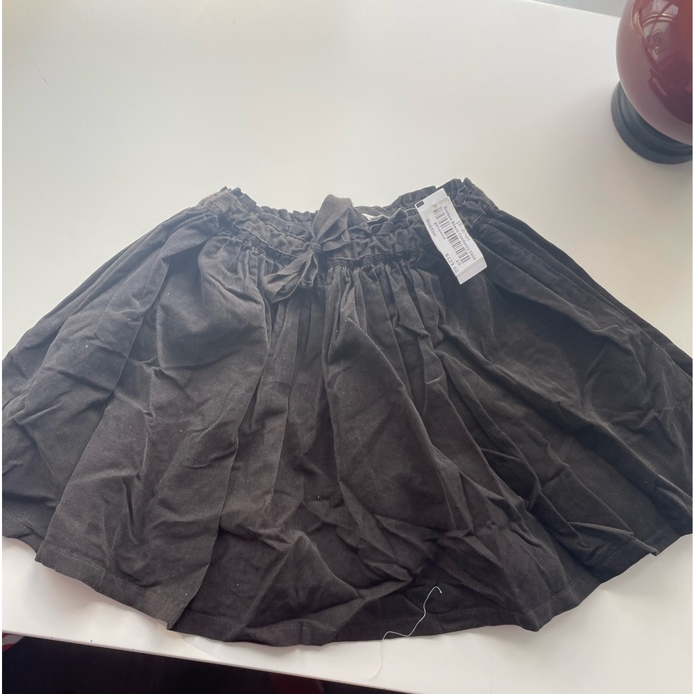 Black corduroy skirt